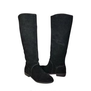 UGG Gracen Black Suede Mid-Calf Riding Boot 6 NWT